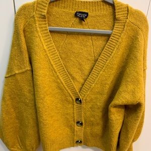 Soft Topshop Cardigan in Mustard